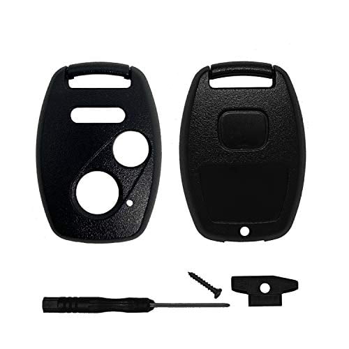3 Button Replacement Key Fob Case Keyless Entry Fits Honda Accord/Civic/CR-V/Fit/Odyssey/Pilot/Ridgeline/CR-Z Remote Control Key Shell Casing 